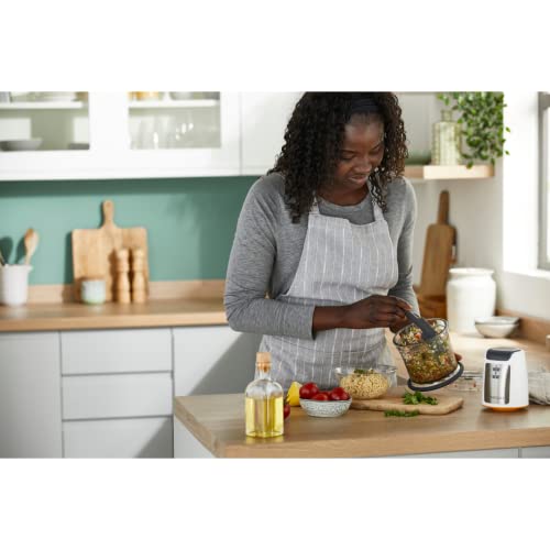 Kenwood Easy Chop Chopper, 0.5L Bowl, 2 Speeds, Quad Blade System, Anti-Slip Ring for Food Chopper Stability, 500W, CHP61.100WH, Dishwasher Safe, White