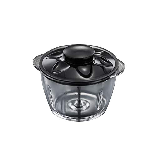 Russell Hobbs 24662 Desire Mini Chopper, Vegetable and Onion Chopper, 500 ml Capacity Glass Bowl, Matte Black, 200 W