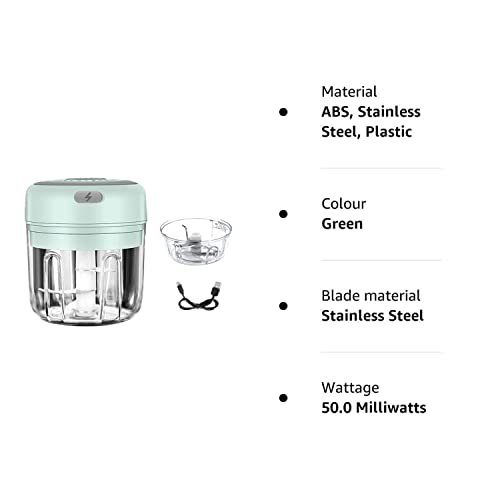 2ps Mini Food Chopper Electric Small Kitchen Food Processor Blender, Portable Vegetable, Fruit, Meat, Garlic, Onion, and Ginger Chopper, can be Used for Baby Food Salad USB Charging 250ML & 100ML