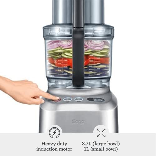 Sage BFP800UK the Kitchen Wizz Pro Food Processor, Silver,3.7 L