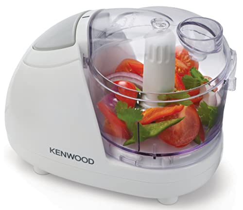 Kenwood Mini Chopper, 0.35 Litre Dishwasher Safe Bowl, 2 Speeds, Rubber Feet for Food Chopper Stability, 300 W, CH180B, Assorted