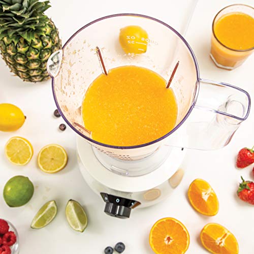 Nutri-Q 34780 Food Processor & Coffee Grinder / 2 Speeds & Pulse Function / 11 Individual Dishwasher Safe Attachments / Safety Lock System / Slice, Shred, Grate, Grind, Crush & Blend