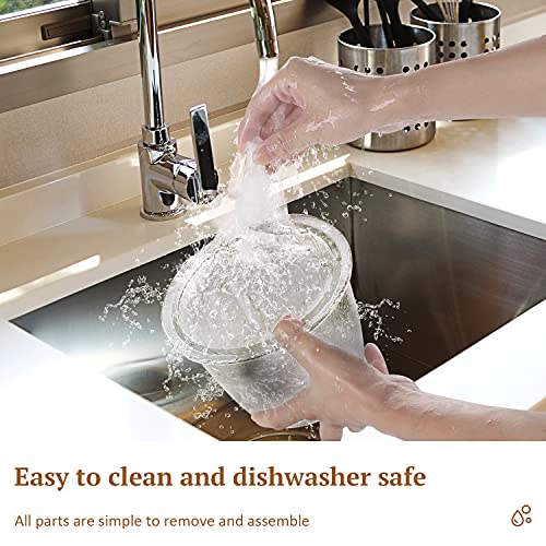 Food Processor, Vinoil Food Chopper for Vegetables,Meat,Fruits and Nuts,4 Durable Stainless-Steel Blades Food Capacity with 1200ml Blender Bowl, Black，Kitchen Tools，Baby Food Blender