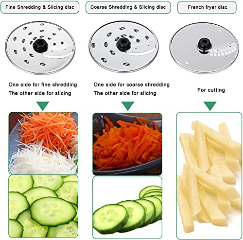 Food Processor, TopStrong 11-in-1 food processor and blender with Chopping Blending Kneading Grinding Whisking Juicing, 1100W, 3 Speeds Plus Pulse, 3.2 L Bowl and 1.5L Jug Blender, Color Silver