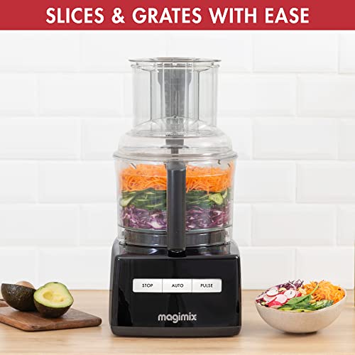 Magimix 5200XL Food Processor | 3.7L BPA-Free Bowl | Quiet & Powerful Motor | Multifunctional 7 in 1 Solution | Black | 18584