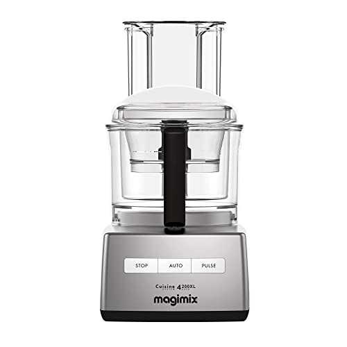 Magimix 4200XL Food Processor | 3L BPA-Free Bowl | Quiet & Powerful Motor | Multifunctional 6 in 1 Solution | Satin | 18471