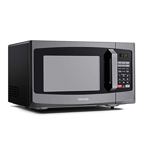 Toshiba 800w 23L Microwave Oven with Digital Display, Auto Defrost, One-touch Express Cook with 6 Pre-Programmed Auto Cook, and Easy Clean - Black - ML-EM23P(BS)