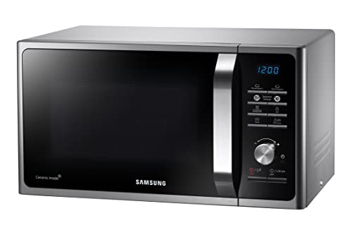 Samsung MS23F301TAS Solo Microwave with Healthy Cooking, 800W, 23 Litre, Silver
