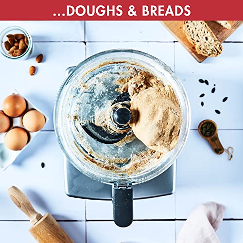 Magimix 4200XL Food Processor | 3L BPA-Free Bowl | Quiet & Powerful Motor | Multifunctional 6 in 1 Solution | Satin | 18471