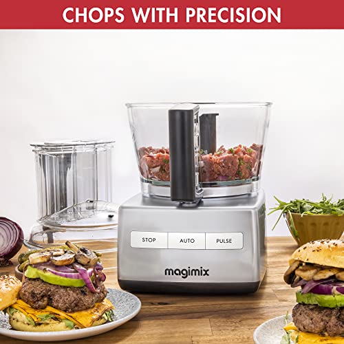 Magimix 4200XL Food Processor | 3L BPA-Free Bowl | Quiet & Powerful Motor | Multifunctional 6 in 1 Solution | Satin | 18471