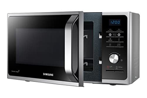 Samsung MS23F301TAS Solo Microwave with Healthy Cooking, 800W, 23 Litre, Silver