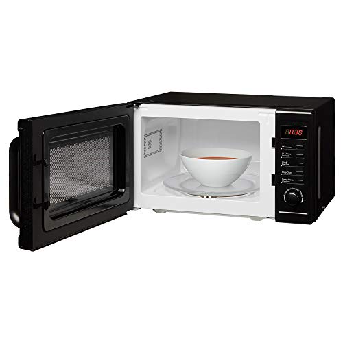 Cookology CFSDI20LBK Digital 800W Freestanding Microwave, 20 Litre Capacity with 25cm Turntable, Features Weight and Time Quick Defrost Setting and 8 Cooking Functions - in Black