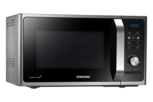 Samsung MS23F301TAS Solo Microwave with Healthy Cooking, 800W, 23 Litre, Silver