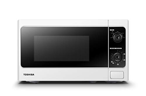 Toshiba 800w 20L Microwave Oven with Function Defrost and 5 Power Levels, Stylish Design – White - MM-MM20P(WH)