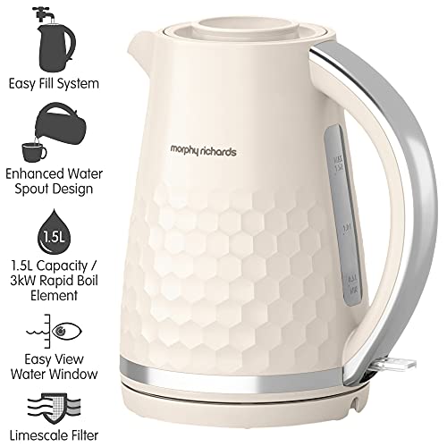 Morphy Richards 108272 Hive Kettle Cream