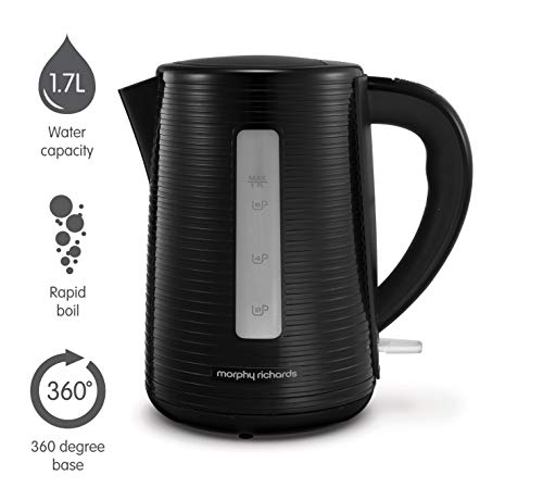 Morphy Richards 108398 Arc Jug Kettle, 3 W, 1.7 liters, Black