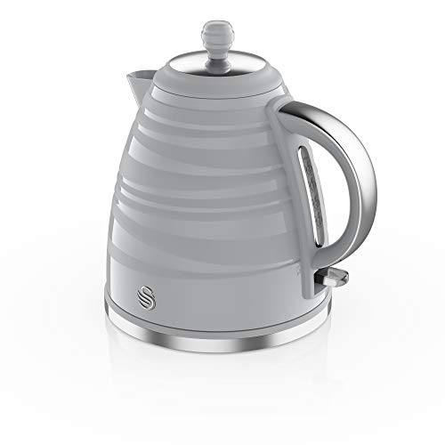 Swan SK31050GRN, Symphony 1.7 Litre Jug Kettle with Rapid Boil, 3000 Watts, Grey