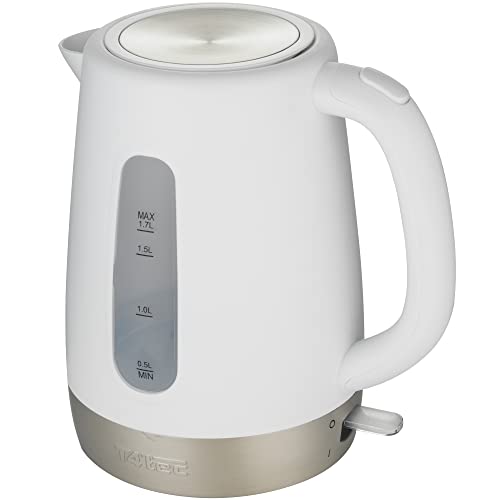 T4tec British designed Fast Boil Cordless Kettle - White TT - KT691UK