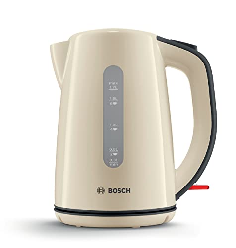 Bosch Country II TWK7507GB Cordless Kettle, 1.7 Litres, 3000 W - Cream