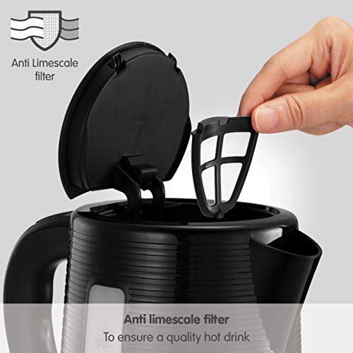 Morphy Richards 108398 Arc Jug Kettle, 3 W, 1.7 liters, Black