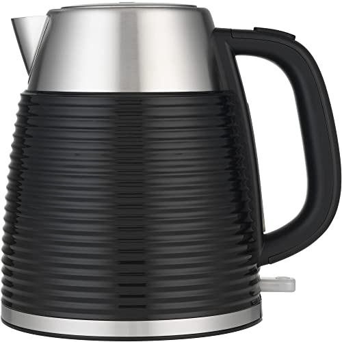 T4tec British designed Cordless Kettle - Black and Stainless Steel-TT - KT803UK