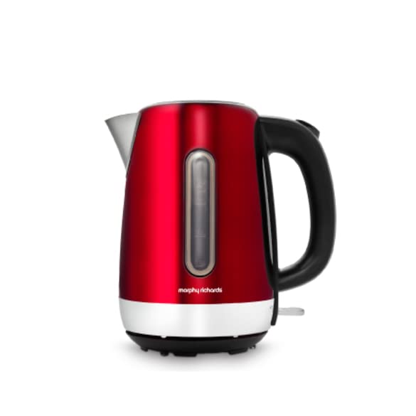 Morphy Richards Equip Red Jug Kettle - 1.7L - Rapid Boil - Limescale Filter - 102785