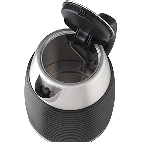 T4tec British designed Cordless Kettle - Black and Stainless Steel-TT - KT803UK