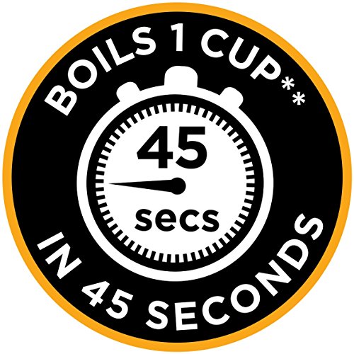 Russell Hobbs 23910 Adventure Brushed Stainless Steel Electric Kettle, Open Handle, 3000 W, 1.7 Litre, Brushed Steel