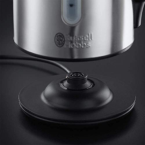 Russell Hobbs 20460 Quiet Boil Kettle, Brushed Stainless Steel, 3000W, 1.7 Litres