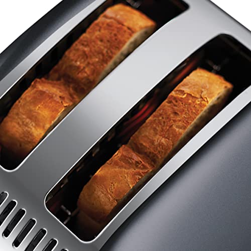 Russell Hobbs 23332 Stainless Steel 2 Slice Toaster, Grey