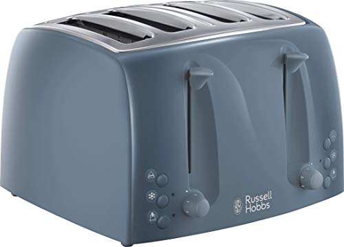 Russell Hobbs 21654 Textures 4 Slice Toaster with Frozen, Cancel and Reheat Settings, Grey