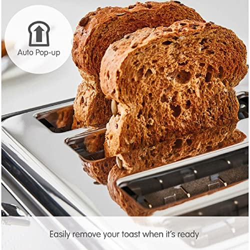 Morphy Richards Verve White 4 Slice Toaster - Plastic - 4 Slot - 243012