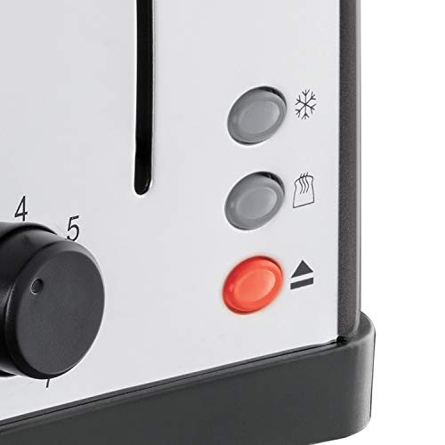 Russell Hobbs 28364 Stainless Steel Toaster, 4 Slice with Variable Browning Settings and Removable Crumb Trays, Grey