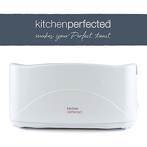KitchenPerfected 4 Slice Long Slot Toaster - White - E2112WH