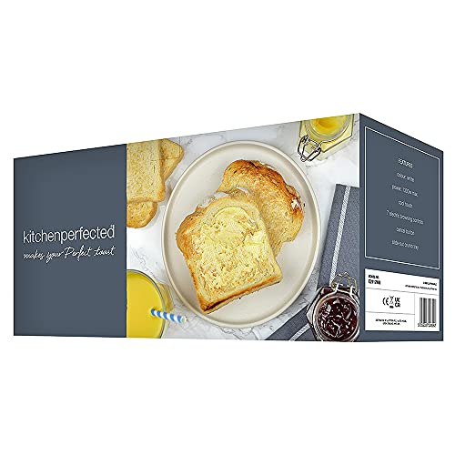 KitchenPerfected 4 Slice Long Slot Toaster - White - E2112WH