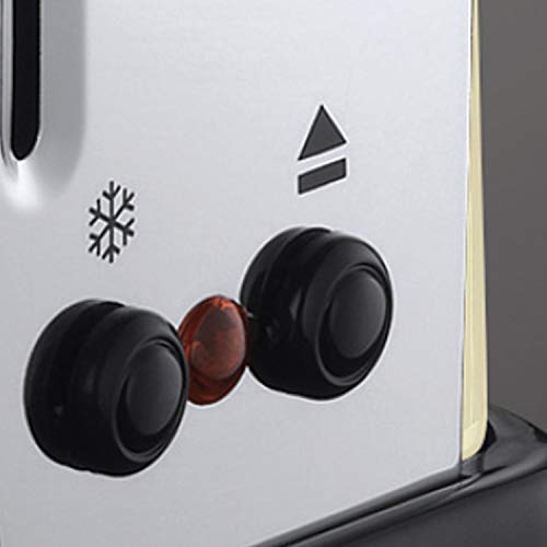 Russell Hobbs RU-23334 Stainless Steel 2 Slice Toaster, Cream,Cream