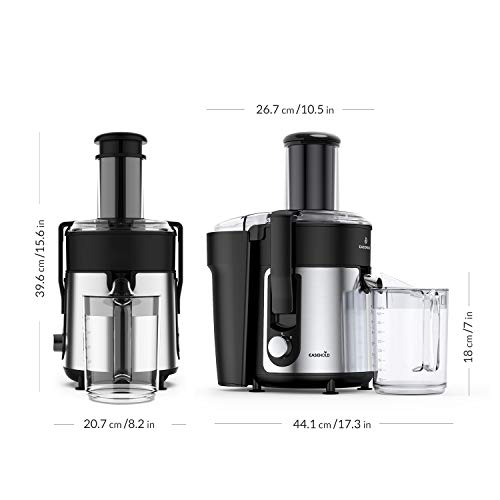 EASEHOLD 1000W Juicer Centrifugal, Professional Juice Maker Machine, Fruit Vegetable Extractor Whole,75MM Wide Feed Chute