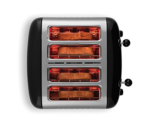 Dualit 46205 4 Slot Lite Toaster in Black Finish