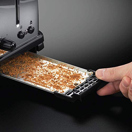 Russell Hobbs 23330 Stainless Steel 2 Slice Toaster, Red