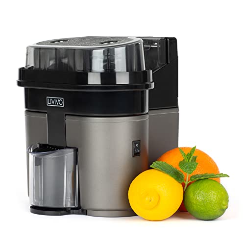 LIVIVO Electric Twin Citrus Juice Maker, with Anti-Drip Valve Citrus Orange Fruits Squeezer Household Fruit Mixer, Fast Double 90W Electric Lemon Orange Fresh Juicer Cutter Slicer