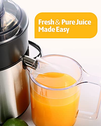 EASEHOLD 800W Juicer Machine Centrifugal Juice Extractor Whole Fruits And Vegetables, Easy to Clean,Stainless Steel with 2 Dual Speed