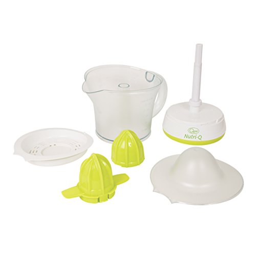 Quest Nutri-Q 34210 Quick Press Electric Citrus Juicer / 2 Different Cone Sizes / 1.2L Jug / Adjustable Pulp Strainer / Dual Direction Juicing / Low Noise / Dishwasher Safe Parts