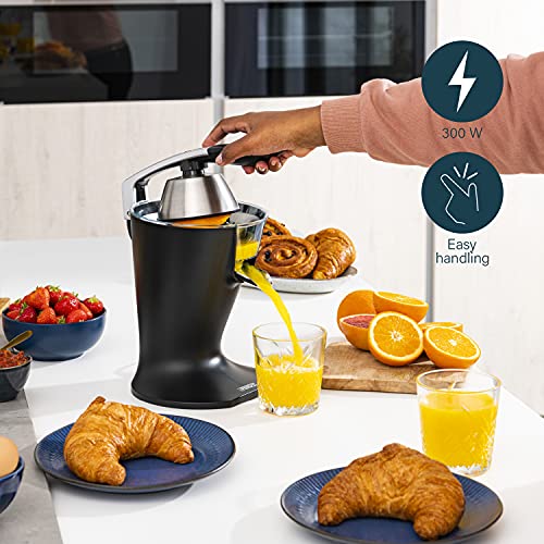 Princess Citrus Juicer – Silent Motor – Double Detachable Cone – Electric Press – Dishwasher Safe – 201857