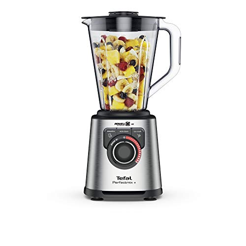 Tefal BL82AD40 PerfectMix+ Tritan Blender, High Speed, 1200 W, 2 Litres, Stainless Steel & Dark Grey