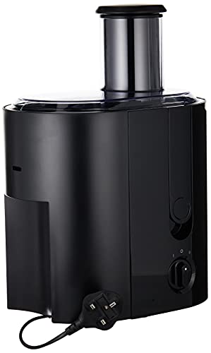 Braun J300 Spin Juicer extractor for whole fruit, citrus & vegetables 800 Watt, 2 speeds, anti splash spout, dishwasher safe parts- Premium Black