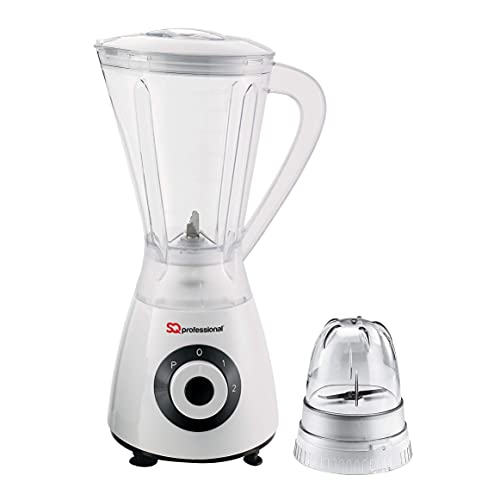 SQ Professional Blitz Superblend Blender and Grinder with 1.5 Litre Jug, 2 Speed Settings plus Pulse Function 600W (Black)