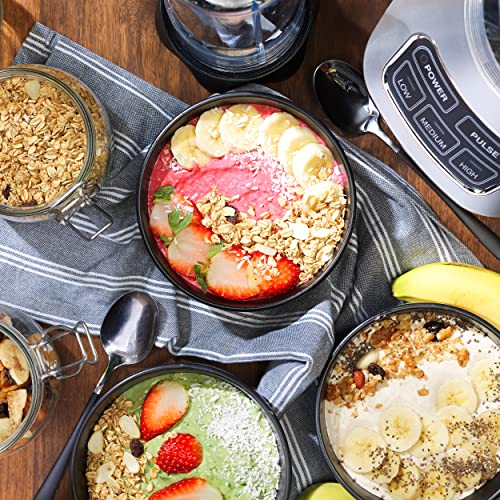 Progress EK4651P Digital Blender Pro, 1.8 L Blending Jug, 3 Speeds, Smoothie Maker, Liquidiser for Soups, 700 ml Sports Bottle, BPA-Free, Multipurpose Blades, Puree Food Machine, Safety Lock Feature