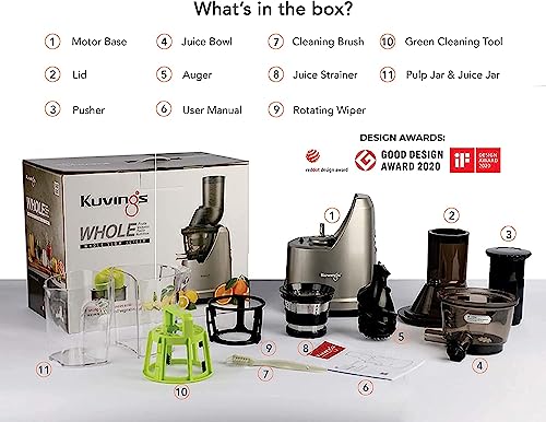 Kuvings B1700 Whole Slow Juicer (Silver)