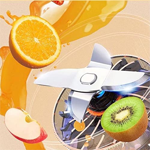 Blender Smoothie Makers, 350 ml Portable Mixer Mini Jug Blenders, Multifunctional Personal Mixer Fresh Juice Mixer Bottle To Go with USB Rechargeable (White)