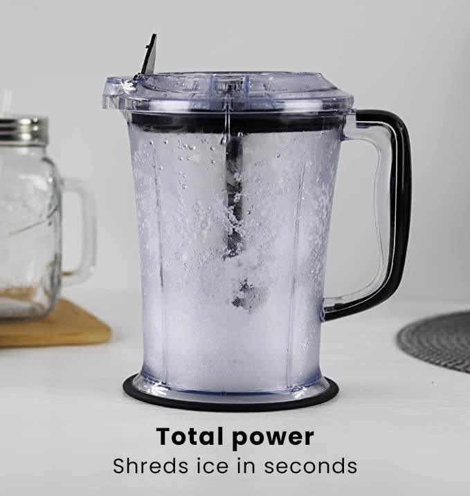 CHEFMAN 2-in-1 Food Processor and Portable Blender with 400W Motor, 2-Tiered Blade System, Ice Crusher - Ideal for Smoothies, Purees, Chopped Vegetables and More - Large and Small Jars, Pulse Function